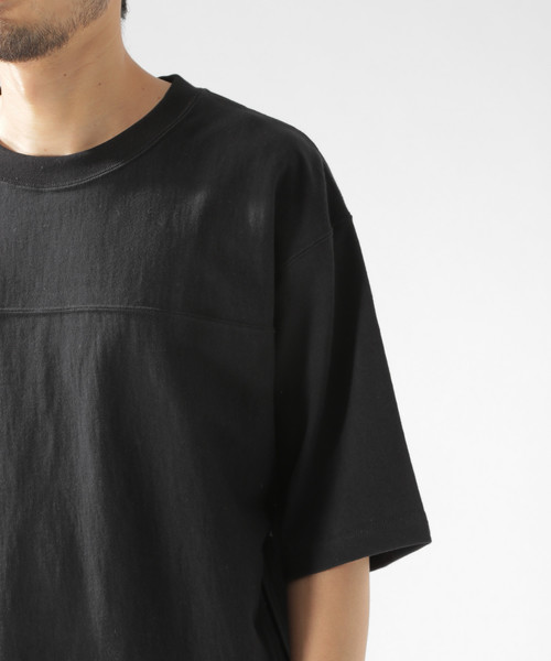 BAYFLOW（ベイフロー）の「10OZフットボールＴＥＥ（Tシャツ/カットソー・メンズ・ブラック/マスタード/ボルドー/ホワイト・SMALL/LARGE/MEDIUM）」の21枚目の写真