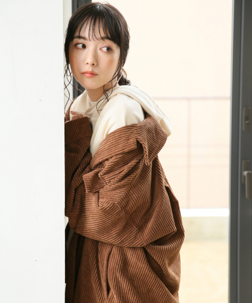 LOWRYS FARM（ローリーズファーム）の「カルコーデュロイＣＰＯ　841554（その他アウター・レディース・アイボリー/ブラウン/ブルー/レッド・FREE）」の16枚目の写真