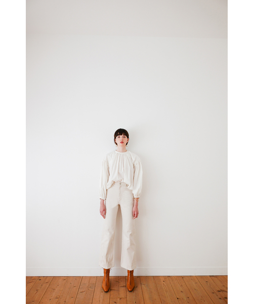 CLANE ホワイト ワイドパンツ　デニム　SECOND DENIM PANTS SECOND DENIM PANTS（デニムパンツ）｜CLANE（クラネ）の