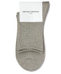 UNITED ARROWS | UAW ラメ ロークルー◆(ソックス/靴下)