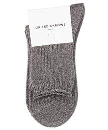 UNITED ARROWS | UAW ラメ ロークルー◆(ソックス/靴下)