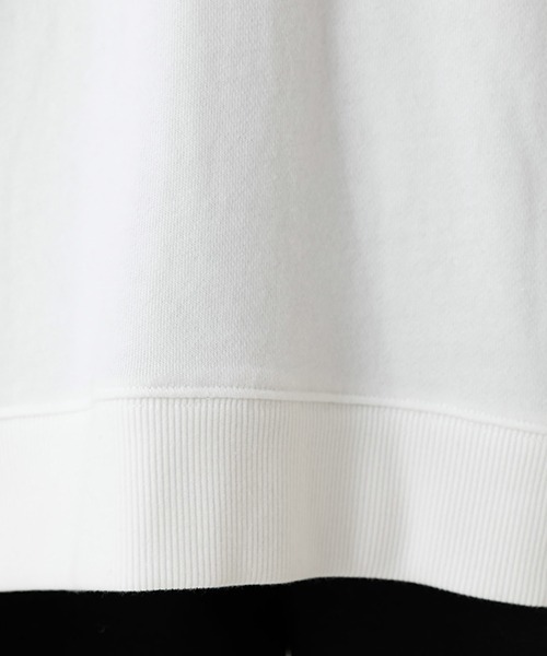 AZUL by moussy（アズールバイマウジー）の「AZUL SWEAT TUNIC/アズールスウェットチュニック（Tシャツ/カットソー・レディース・オフホワイト/ブラック/ベージュ・MEDIUM/SMALL）」の18枚目の写真