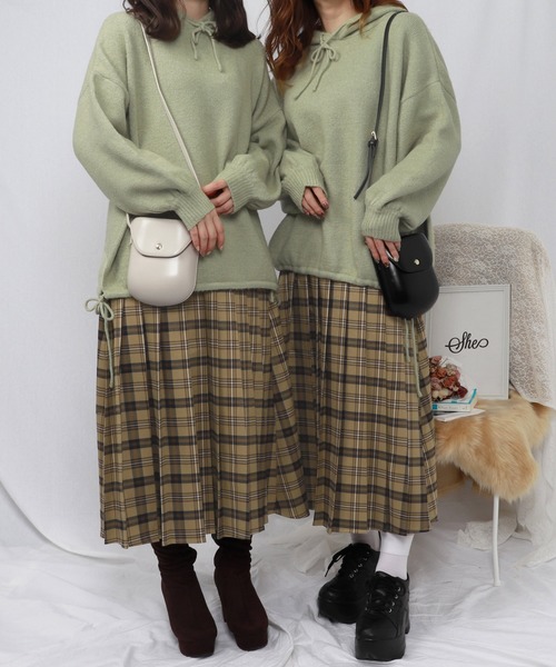 PairPair(ペアペア)の「もちもちニットパーカー(パーカー・レディース・ライトピンク/ライトグリーン/アイボリー・FREE)」の17枚目の写真