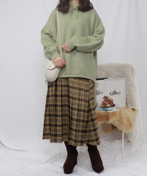 PairPair(ペアペア)の「もちもちニットパーカー(パーカー・レディース・ライトピンク/ライトグリーン/アイボリー・FREE)」の14枚目の写真