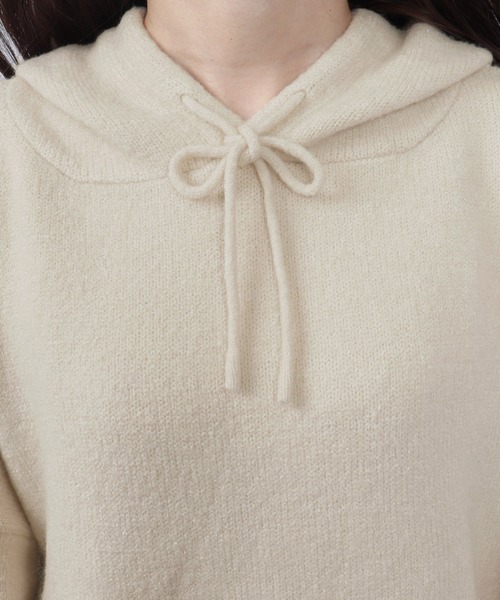PairPair(ペアペア)の「もちもちニットパーカー(パーカー・レディース・ライトピンク/ライトグリーン/アイボリー・FREE)」の7枚目の写真