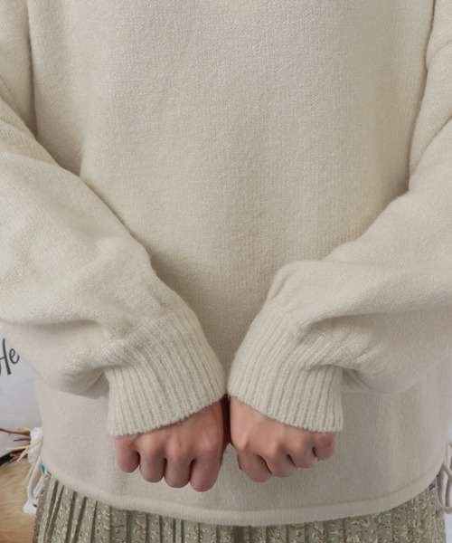 PairPair(ペアペア)の「もちもちニットパーカー(パーカー・レディース・ライトピンク/ライトグリーン/アイボリー・FREE)」の9枚目の写真