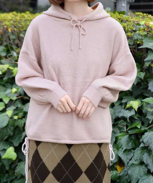 PairPair(ペアペア)の「もちもちニットパーカー(パーカー・レディース・ライトピンク/ライトグリーン/アイボリー・FREE)」の21枚目の写真