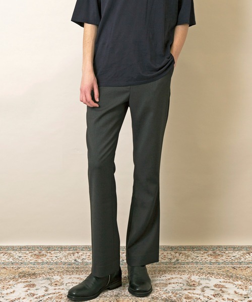 FACTOTUM（ファクトタム）の「【FACTOTUM】ダブルクロスシューカットスラックス（デニムパンツ・メンズ・ブラウン/ブラック/ダークグレー・44/46/48）」の3枚目の写真