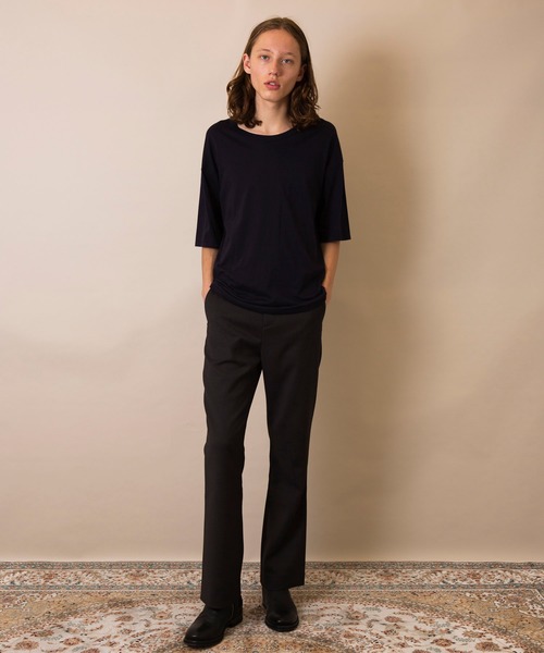 FACTOTUM（ファクトタム）の「【FACTOTUM】ダブルクロスシューカットスラックス（デニムパンツ・メンズ・ブラウン/ブラック/ダークグレー・44/46/48）」の6枚目の写真