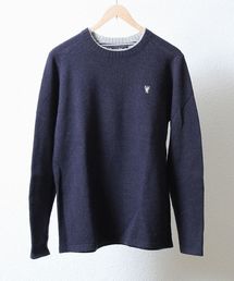 coen | ラムウールクルーネックニットプルオーバー(ニット/セーター)