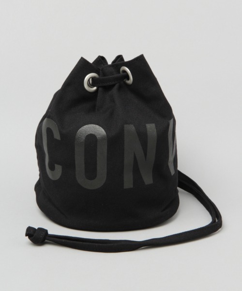 CONVERSE(コンバース)の「【CONVERSE/コンバース】ロゴ巾着バッグ/880807(ショルダーバッグ・メンズ・その他/オフホワイト/オリーブ/ブラック・FREE)」の1枚目の写真