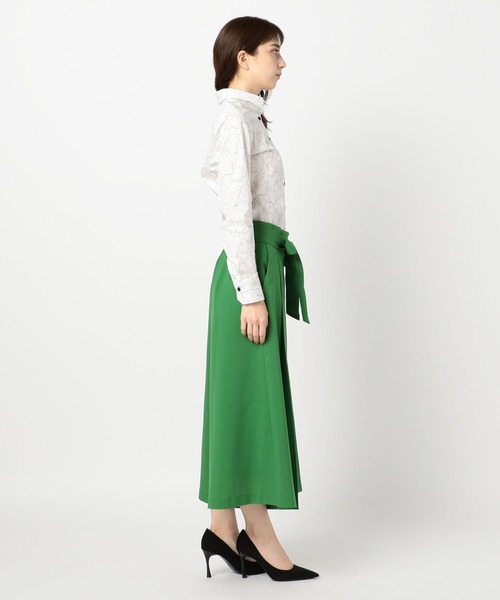 NARACAMICIE（ナラカミーチェ）の「ハイウエストタックパンツ（その他パンツ・レディース・ネイビー/グリーン・MEDIUM）」の3枚目の写真