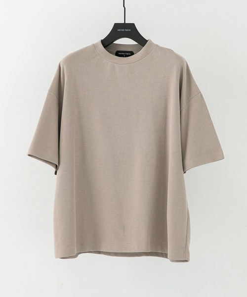 UNITED TOKYO（ユナイテッドトウキョウ）の「ダブルフェイスＳＵＶＩＮオーバーＴＥＥ（Tシャツ/カットソー・メンズ・ブラック/ベージュ/オフホワイト/グリーン・1/2/3）」の3枚目の写真