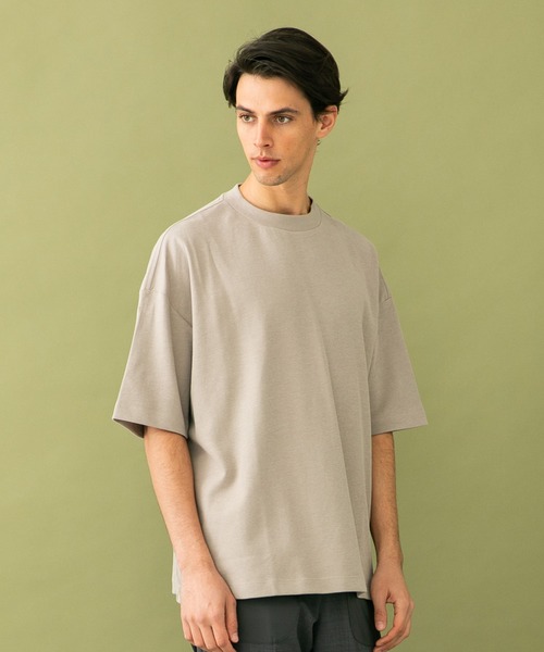 UNITED TOKYO（ユナイテッドトウキョウ）の「ダブルフェイスＳＵＶＩＮオーバーＴＥＥ（Tシャツ/カットソー・メンズ・ブラック/ベージュ/オフホワイト/グリーン・1/2/3）」の10枚目の写真