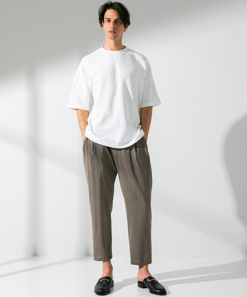 UNITED TOKYO（ユナイテッドトウキョウ）の「ダブルフェイスＳＵＶＩＮオーバーＴＥＥ（Tシャツ/カットソー・メンズ・ブラック/ベージュ/オフホワイト/グリーン・1/2/3）」の21枚目の写真