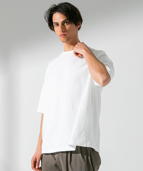 UNITED TOKYO（ユナイテッドトウキョウ）の「ダブルフェイスＳＵＶＩＮオーバーＴＥＥ（Tシャツ/カットソー・メンズ・ブラック/ベージュ/オフホワイト/グリーン・1/2/3）」の22枚目の写真