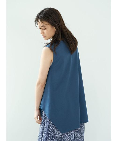 AMERICAN HOLIC(アメリカンホリック)の「イレヘムカットノースリーブプルオーバー *〇(Tシャツ/カットソー・レディース・アイボリー/ベージュ/チャコールグレー/ブルー・M/L)」の12枚目の写真