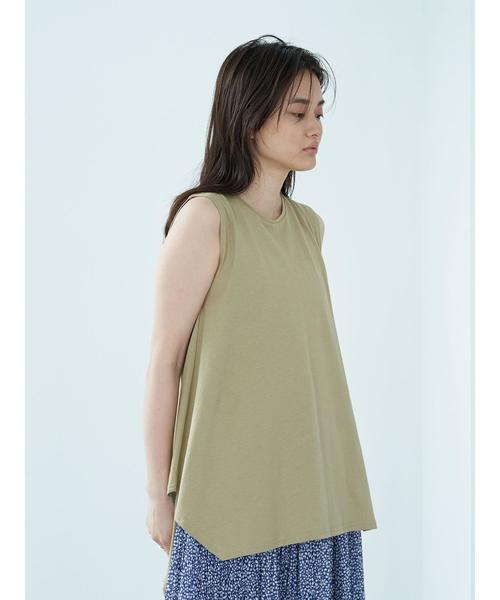 AMERICAN HOLIC(アメリカンホリック)の「イレヘムカットノースリーブプルオーバー *〇(Tシャツ/カットソー・レディース・アイボリー/ベージュ/チャコールグレー/ブルー・M/L)」の19枚目の写真