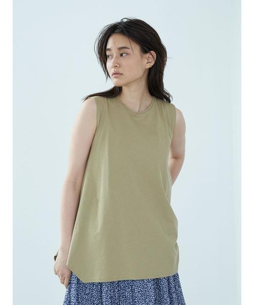 AMERICAN HOLIC(アメリカンホリック)の「イレヘムカットノースリーブプルオーバー *〇(Tシャツ/カットソー・レディース・アイボリー/ベージュ/チャコールグレー/ブルー・M/L)」の20枚目の写真