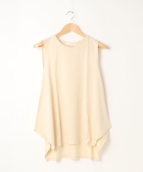 AMERICAN HOLIC(アメリカンホリック)の「イレヘムカットノースリーブプルオーバー *〇(Tシャツ/カットソー・レディース・アイボリー/ベージュ/チャコールグレー/ブルー・M/L)」の14枚目の写真