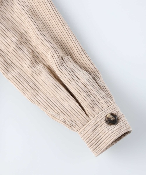 RAG MACHINE（ラグマシーン）の「【RAG MACHINE】ゆったりランダムコールＣＰＯシャツ（シャツ/ブラウス・レディース・ライトベージュ/ブラウン・M/L）」の9枚目の写真