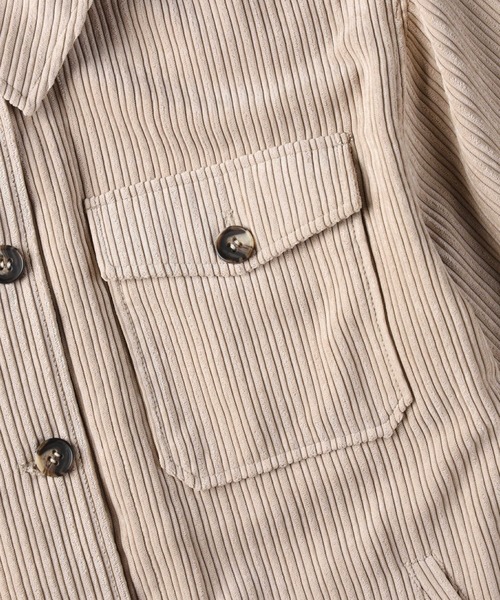 RAG MACHINE（ラグマシーン）の「【RAG MACHINE】ゆったりランダムコールＣＰＯシャツ（シャツ/ブラウス・レディース・ライトベージュ/ブラウン・M/L）」の7枚目の写真