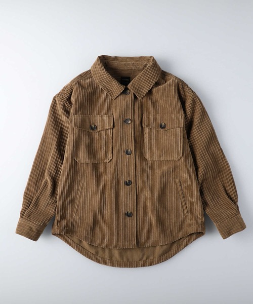 RAG MACHINE（ラグマシーン）の「【RAG MACHINE】ゆったりランダムコールＣＰＯシャツ（シャツ/ブラウス・レディース・ライトベージュ/ブラウン・M/L）」の12枚目の写真