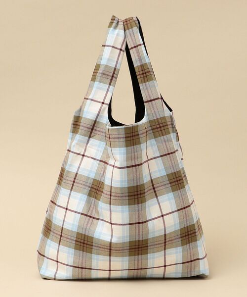 SHIPS(シップス)の「KINLOCH ANDERSON: チェック柄 ショッピング バッグ (サブバッグ/エコバッグ)(エコバッグ/サブバッグ・メンズ・ブラック/オリーブ/ベージュ・ONE SIZE)」の8枚目の写真