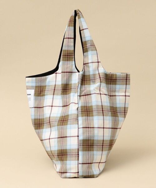 SHIPS(シップス)の「KINLOCH ANDERSON: チェック柄 ショッピング バッグ (サブバッグ/エコバッグ)(エコバッグ/サブバッグ・メンズ・ブラック/オリーブ/ベージュ・ONE SIZE)」の7枚目の写真