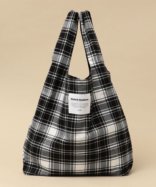 SHIPS(シップス)の「KINLOCH ANDERSON: チェック柄 ショッピング バッグ (サブバッグ/エコバッグ)(エコバッグ/サブバッグ・メンズ・ブラック/オリーブ/ベージュ・ONE SIZE)」の10枚目の写真