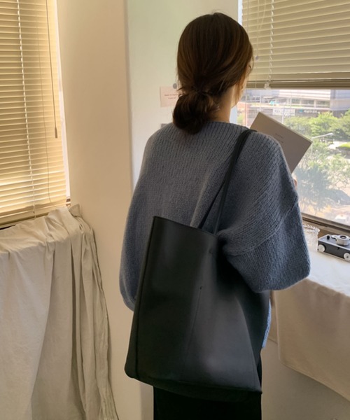 Girly Doll(ガーリードール)の「ざっくり大人ニットカーディガン(カーディガン/ボレロ・レディース・ベージュ/ピンク/ブルー/キャメル/ブラック/グレー/オレンジ・FREE)」の19枚目の写真