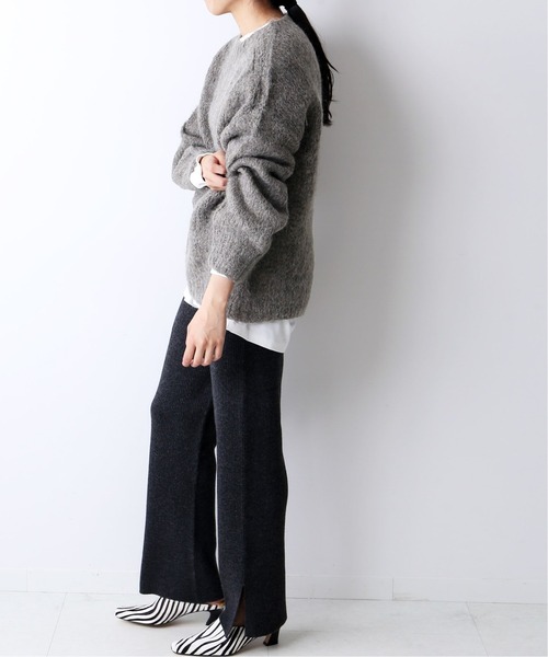 journal standard L'essage(ジャーナルスタンダードレサージュ)の「ウールモヘヤクルーネックプルオーバー◆(ニット/セーター・レディース・パープル/グレー/グリーン・FREE)」の15枚目の写真