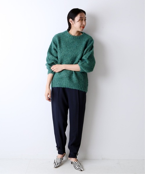 journal standard L'essage(ジャーナルスタンダードレサージュ)の「ウールモヘヤクルーネックプルオーバー◆(ニット/セーター・レディース・パープル/グレー/グリーン・FREE)」の8枚目の写真