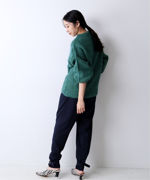 journal standard L'essage(ジャーナルスタンダードレサージュ)の「ウールモヘヤクルーネックプルオーバー◆(ニット/セーター・レディース・パープル/グレー/グリーン・FREE)」の18枚目の写真
