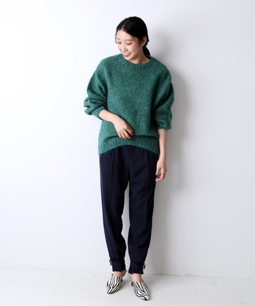 journal standard L'essage(ジャーナルスタンダードレサージュ)の「ウールモヘヤクルーネックプルオーバー◆(ニット/セーター・レディース・パープル/グレー/グリーン・FREE)」の10枚目の写真