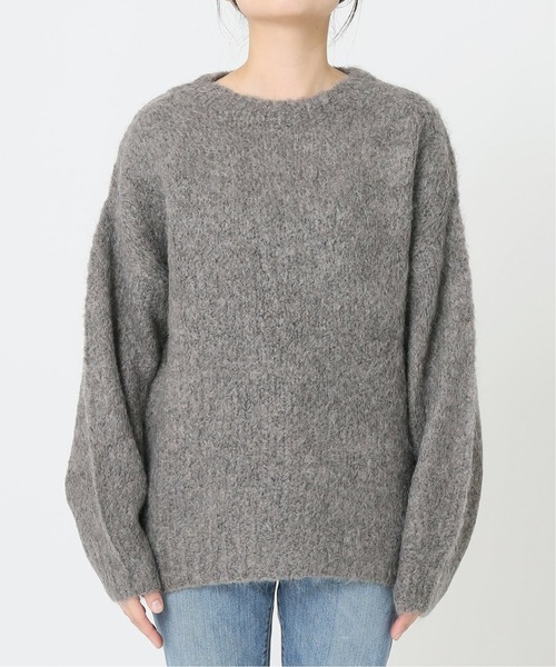 journal standard L'essage(ジャーナルスタンダードレサージュ)の「ウールモヘヤクルーネックプルオーバー◆(ニット/セーター・レディース・パープル/グレー/グリーン・FREE)」の17枚目の写真