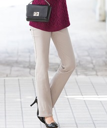 裏起毛ストレッチブーツカットパンツ股下73cm