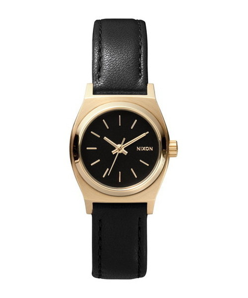 NIXON(ニクソン)の「THE SMALL TIME TELLER LEATHER(アナログ腕時計・レディース・ブラック×ゴールド/ピンクゴールド/その他/その他1/コーラル/ゴールド系その他/ホワイト×ネイビー/ブラウン系その他/ターコイズブルー/イエロー系その他/ピンク系その他/その他2/その他3/ブラック×ブルー/ホワイト系その他/その他35・FREE/SMALL)」の5枚目の写真