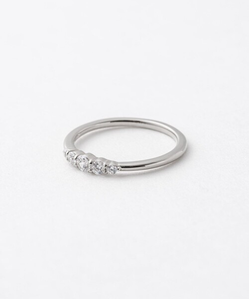 Jouete（ジュエッテ）の「ピンキーリング ジルコニア（リング・レディース・イエローゴールド/プラチナム・5号/3号/1号/7号）」の9枚目の写真