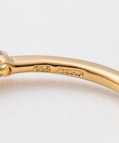 Jouete（ジュエッテ）の「ピンキーリング ジルコニア（リング・レディース・イエローゴールド/プラチナム・5号/3号/1号/7号）」の5枚目の写真