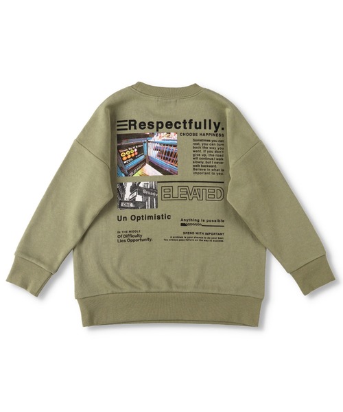 BRANSHES（ブランシェス）の「【WEB限定】プリントトレーナー（スウェット・キッズ・ブラック/ベージュ/パープル/グレー/オフホワイト/ブルー・110cm/100cm/120cm/130cm/140cm/150cm）」の5枚目の写真