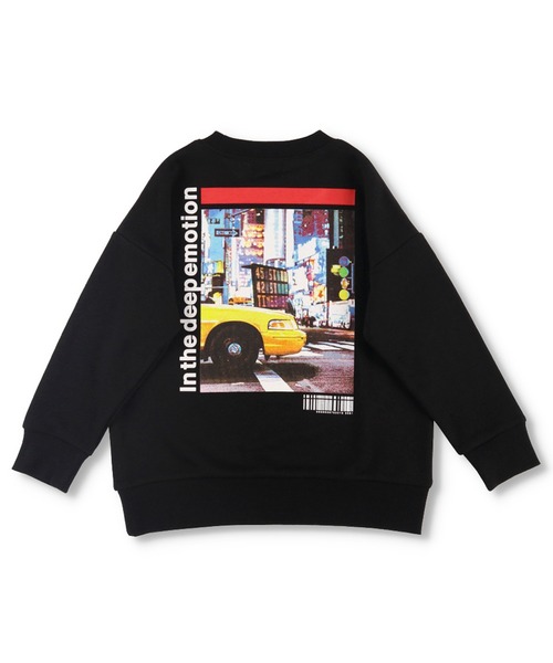 BRANSHES（ブランシェス）の「【WEB限定】プリントトレーナー（スウェット・キッズ・ブラック/ベージュ/パープル/グレー/オフホワイト/ブルー・110cm/100cm/120cm/130cm/140cm/150cm）」の3枚目の写真