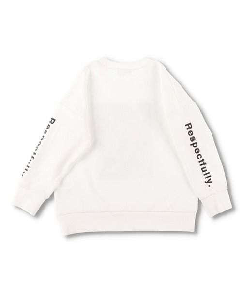 BRANSHES（ブランシェス）の「【WEB限定】プリントトレーナー（スウェット・キッズ・ブラック/ベージュ/パープル/グレー/オフホワイト/ブルー・110cm/100cm/120cm/130cm/140cm/150cm）」の7枚目の写真