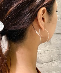 THEATER シアター ハーフサークルデザインフープピアス