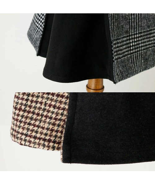 Catherine Cottage(キャサリンコテージ)の「サイド切替チェックジャンパスカート(ジャンパースカート・キッズ・ブラウン/グレー・110/120/130/140/150)」の13枚目の写真