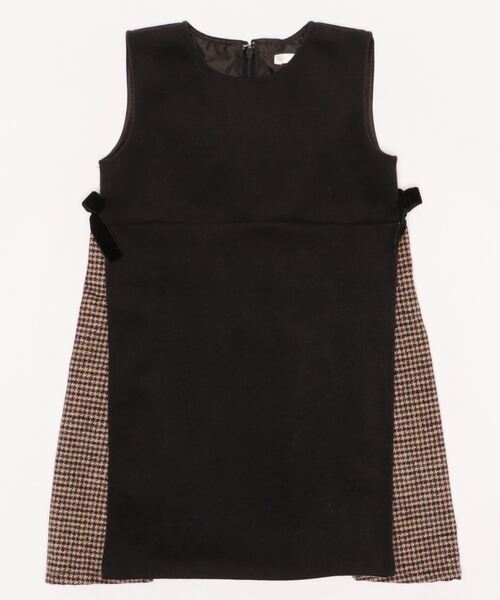 Catherine Cottage(キャサリンコテージ)の「サイド切替チェックジャンパスカート(ジャンパースカート・キッズ・ブラウン/グレー・110/120/130/140/150)」の15枚目の写真