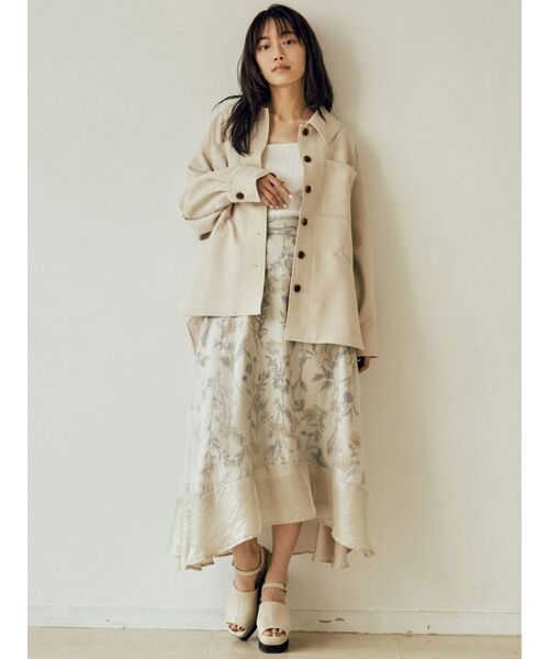 MURUA(ムルーア)の「ランダムリブニットトップス(ニット/セーター・レディース・ブラック/ベージュ/オフホワイト・FREE)」の9枚目の写真