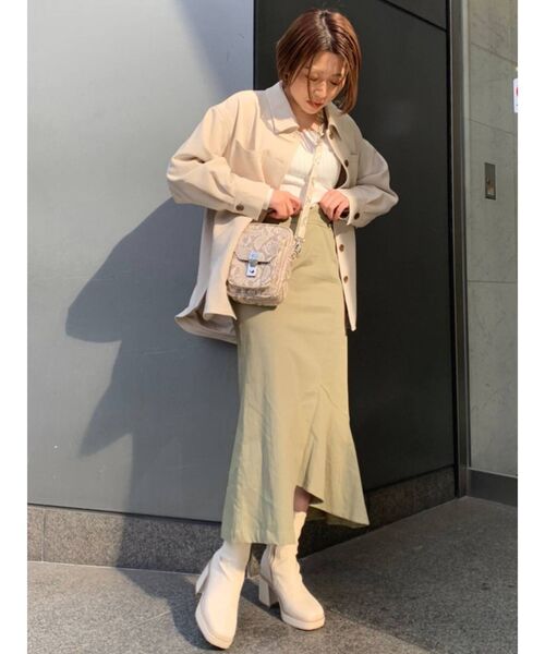 MURUA(ムルーア)の「ランダムリブニットトップス(ニット/セーター・レディース・ブラック/ベージュ/オフホワイト・FREE)」の22枚目の写真