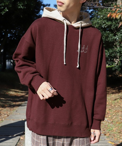 PairPair(ペアペア)の「配色フーディーBIGパーカー(ユニセックス)(パーカー・レディース・ブラウン/ブルー/アイボリー・FREE)」の17枚目の写真