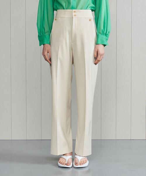 H　BEAUTY&YOUTH UNITED ARROWS（エイチビューティーアンドユースユナイテッドアローズ）の「＜H＞SAILOR PANTS/パンツ（その他パンツ・レディース・ブラック/オフホワイト・SMALL/MEDIUM）」の8枚目の写真